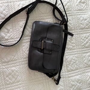 Harbour 2nd Black Leather Crossbody Bag
